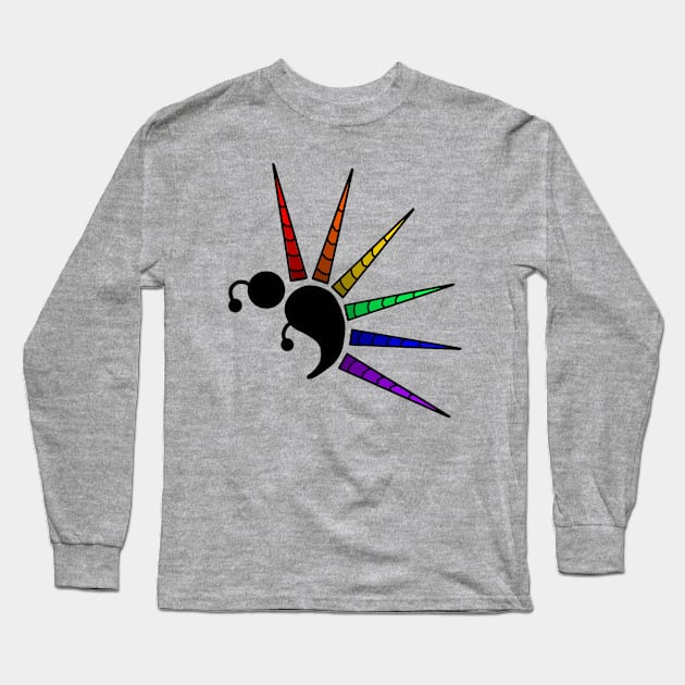 Unicorn Horns Semicolon Butterfly Long Sleeve T-Shirt by birdiestreasuretrove